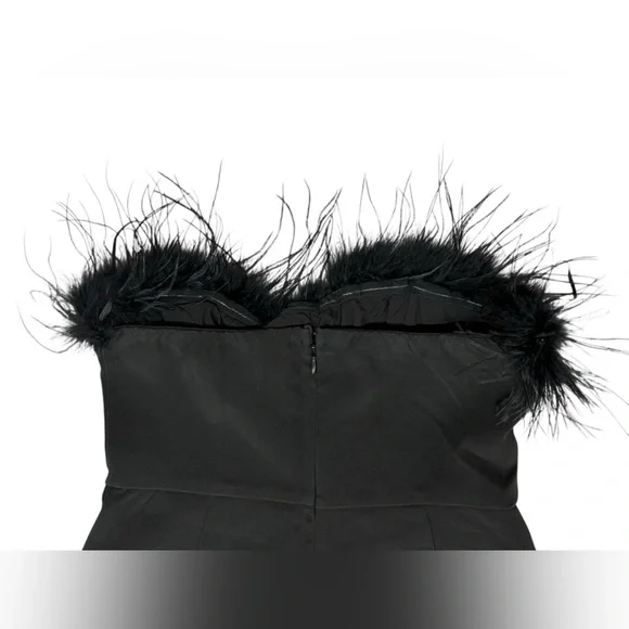 Lina Black Wide Leg Women's Pants - Picture 4 of 12